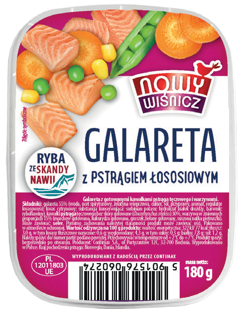 Galareta rybna Nowy Wiśnicz 180g mix widok 2