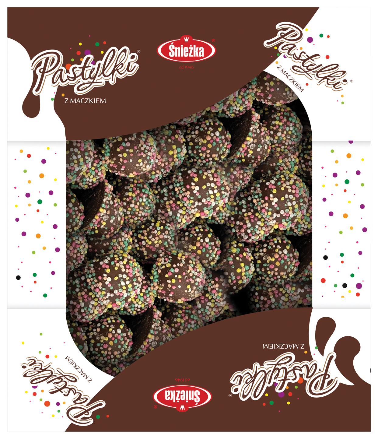 Cukierki pastylki z maczkiem Śnieżka 500g widok 1