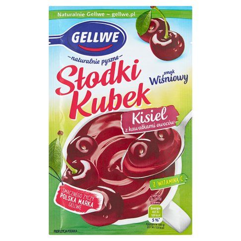 Kisiel Słodki Kubek wiśnia Gellwe 28g widok 1