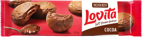 Ciastka Lovita z nadzieniem czekoladow Roshen 127g widok 1