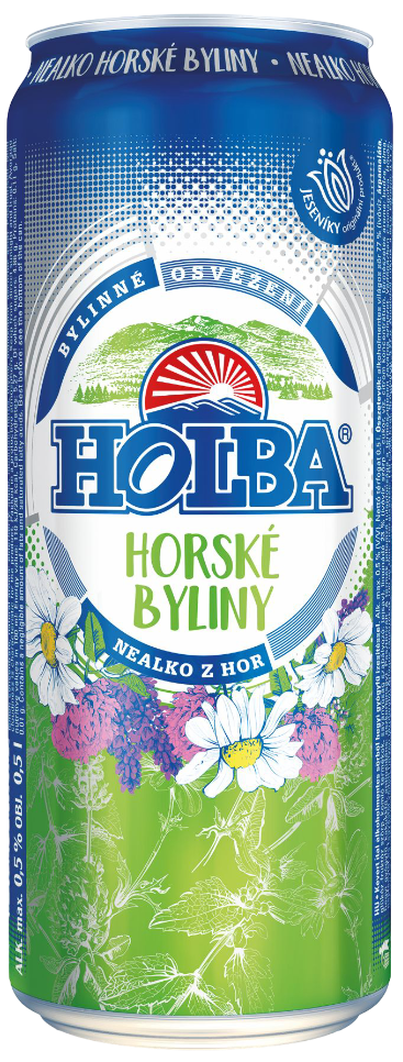 Piwo Holba Horske byliny 0,5l 0,5% puszka widok 1