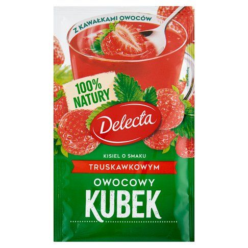 Kisiel Owocowy Kubek truskawkowy Delecta 30g widok 2