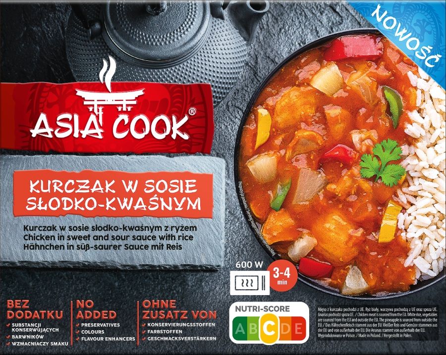 Danie kurczak w sosie słodko kwaśny Asia Cook 400g widok 1