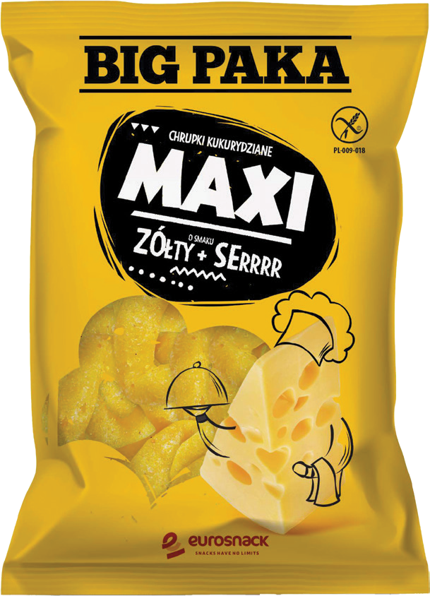 Chrupki Maxi o smaku serowym Eurosnack 300g widok 1