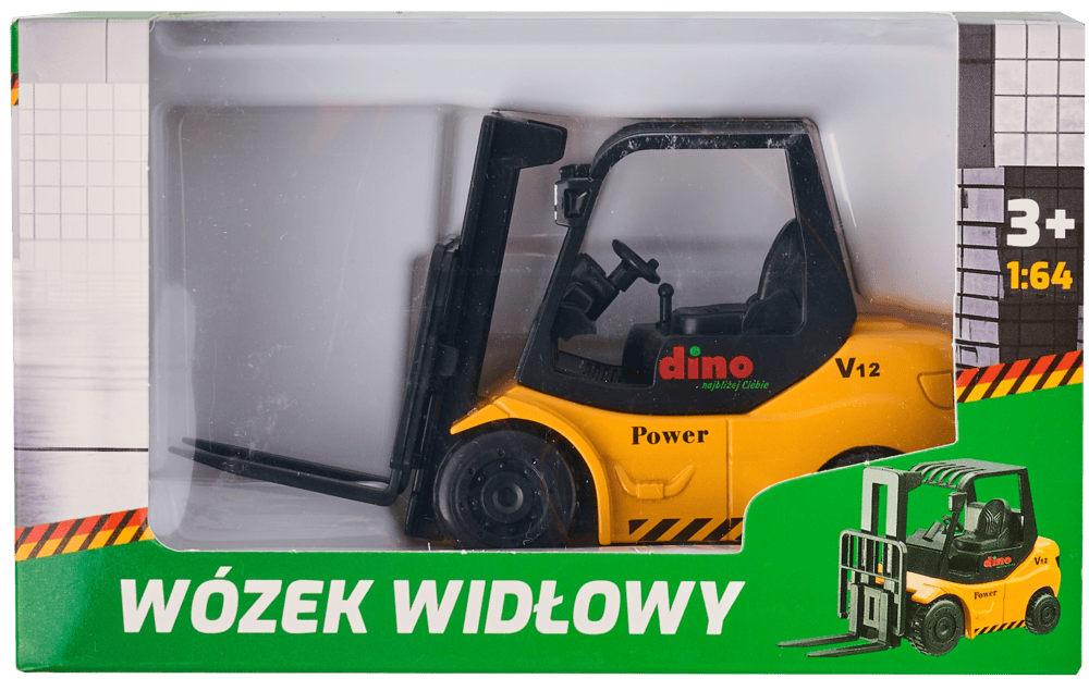 Zabawka wózek widłowy Dino MW widok 1