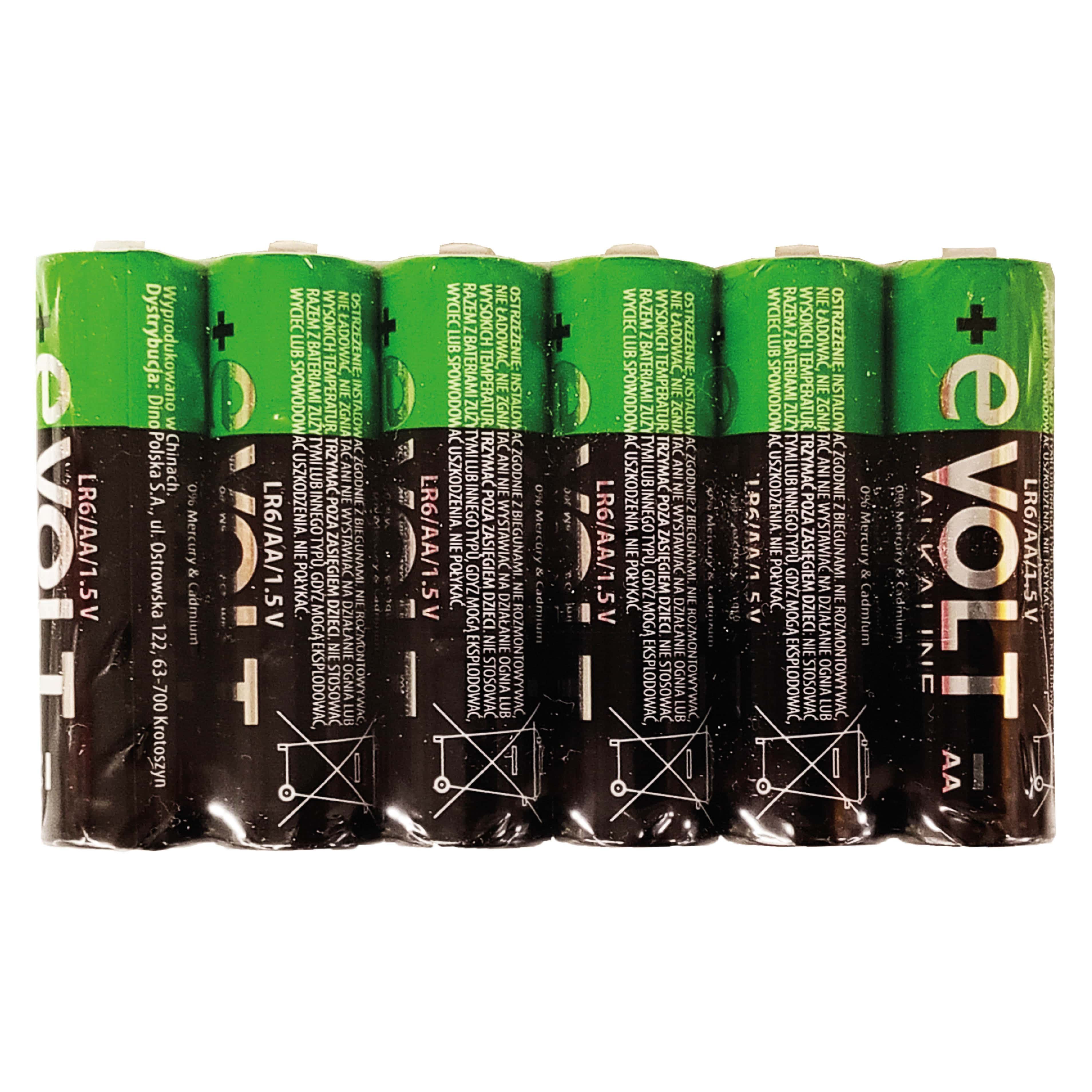 Baterie alkaliczne AA Lr6 E-Volt 6szt widok 1