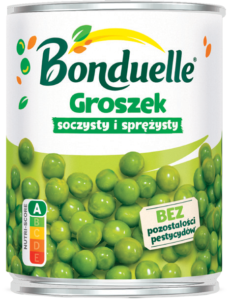 Groszek konserwowy Bonduelle 400/240g widok 1