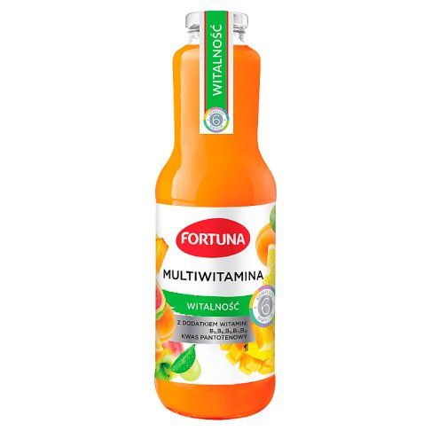 Napój niegaz. multiwitamina 6wit Fortuna 1l szkło widok 1
