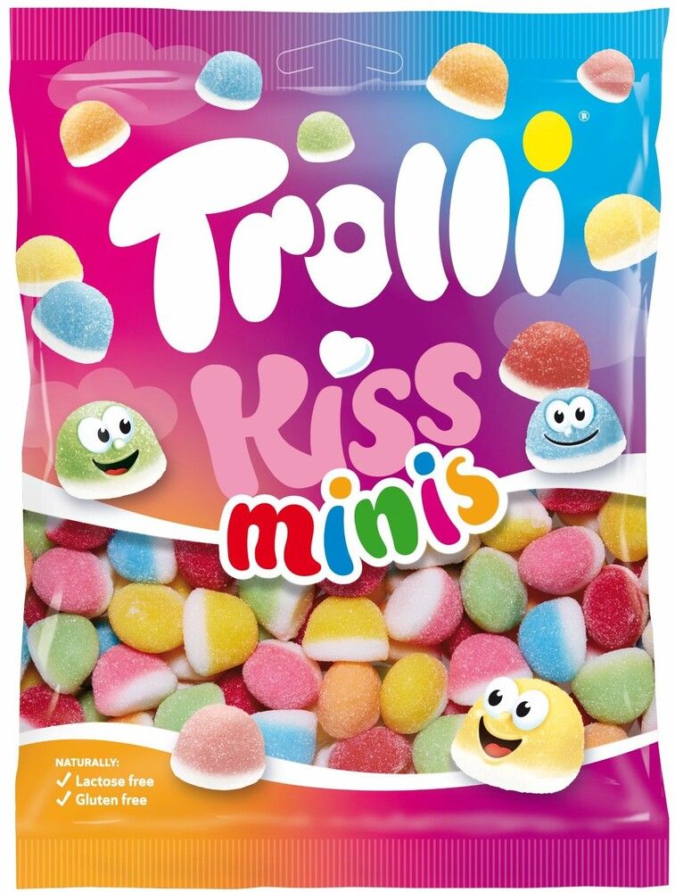 Żelki kiss minis Trolli 175g widok 1