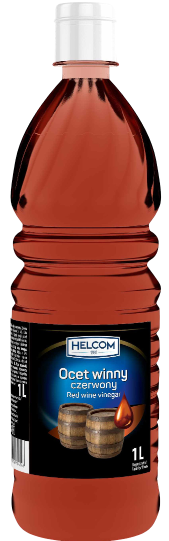 Ocet winny czerwony Helcom 1l widok 1