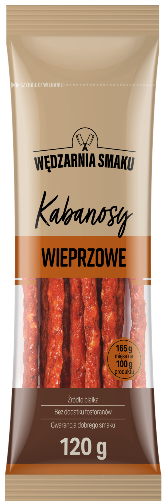 Kabanosy wieprzowe Wędzarnia Smaku 120g widok główny 