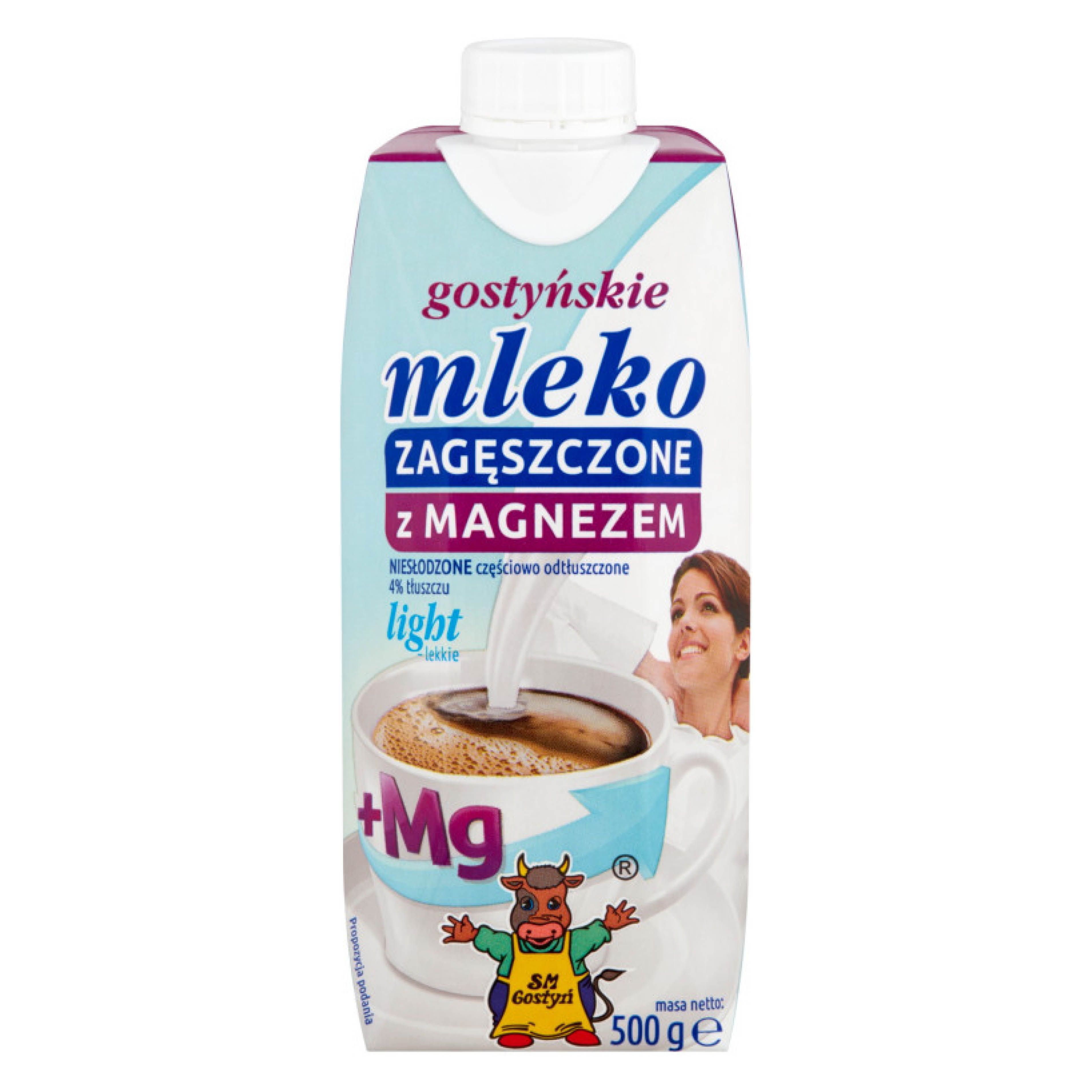 Mleko zagęszcz. n/sło. light z magn SM Gostyń 500g widok główny