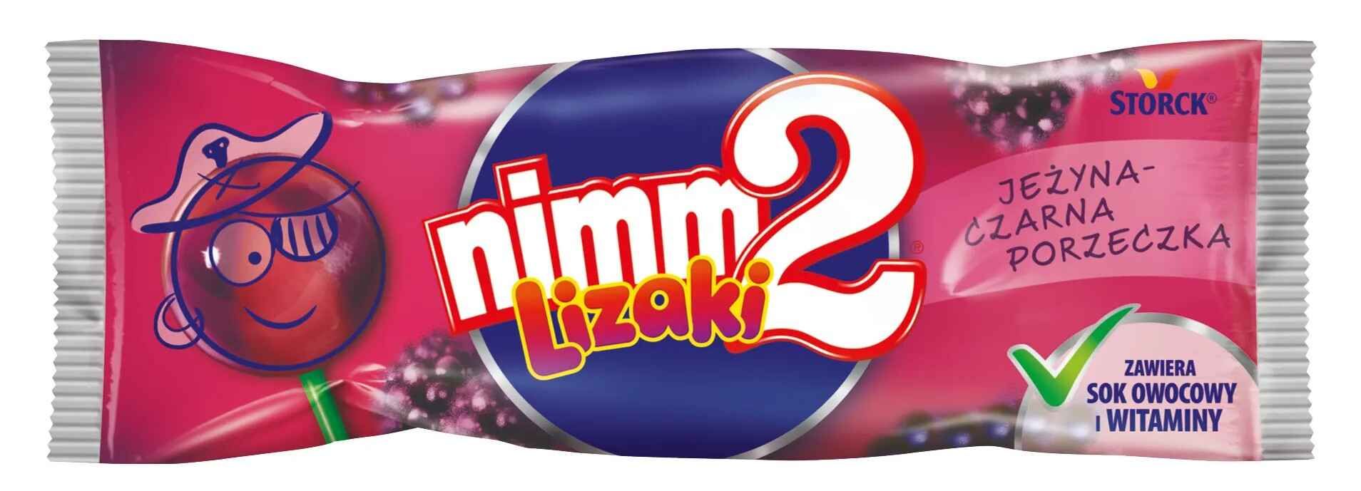 Lizak owocowy sok i witaminy Nimm2 10g mix widok 2