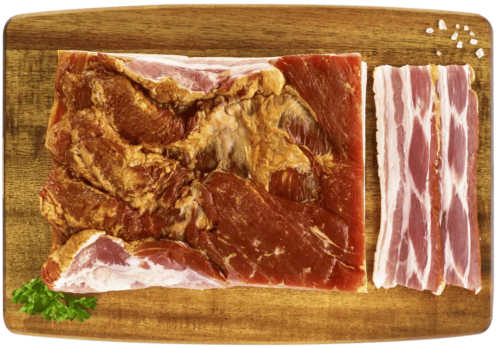 Boczek surowy wędzony widok główny 