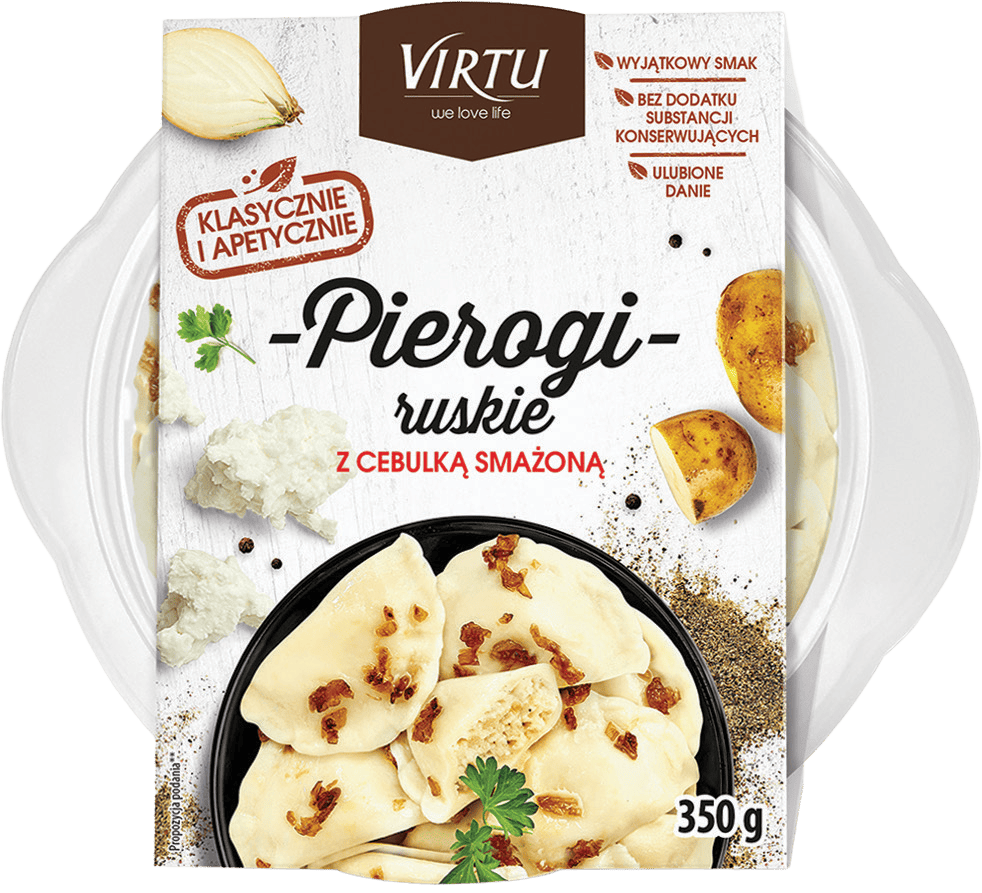 Pierogi ruskie z cebulką smażoną Virtu 350g widok 1