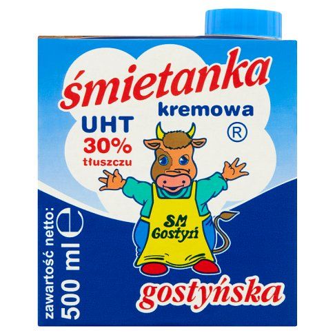 Śmietanka UHT 30% kremowa OSM Gostyń 0,5l widok 1