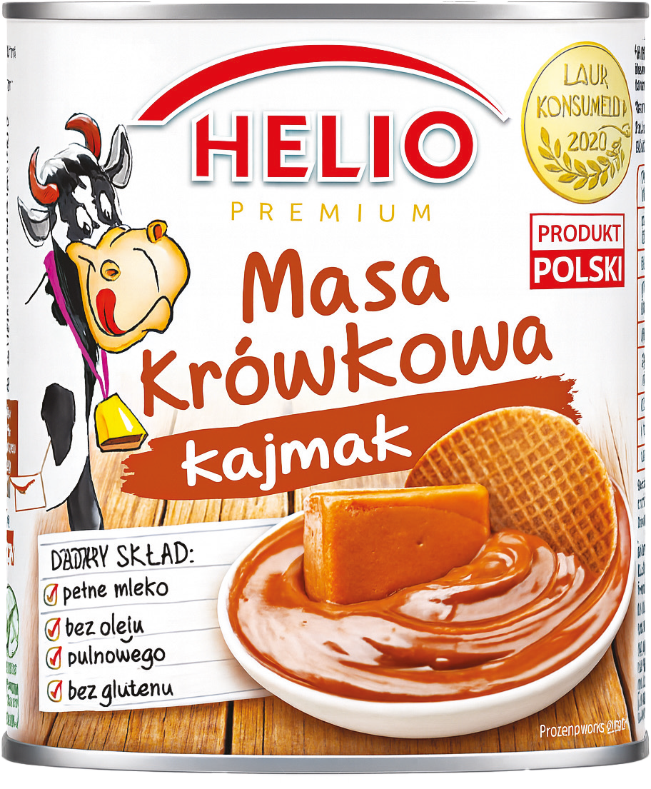 Masa krówkowa kajmak Helio 460g widok 1