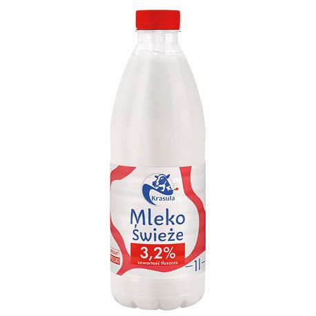 Mleko spożywcze świeże 3,2% Krasula 1l widok 1