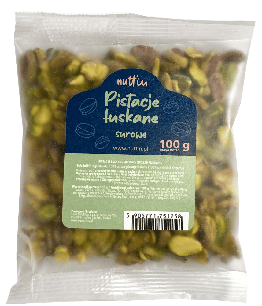 Pistacje łuskane surowe Sigma 100g widok 1