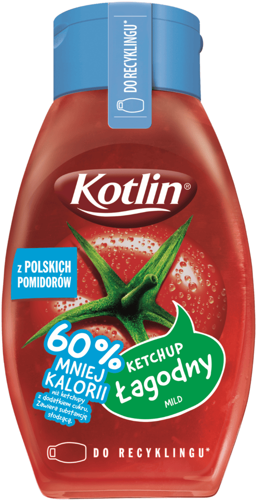 Ketchup łagodny 60% mniej kalorii Kotlin 420g widok 1