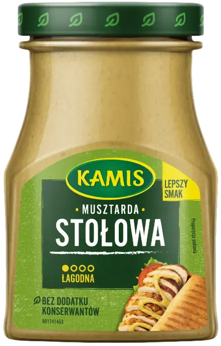 Musztarda stołowa Kamis 185g widok 1