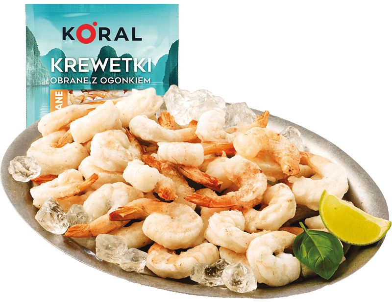 Krewetki blanszowane Koral 31-40szt 625/500g widok 1
