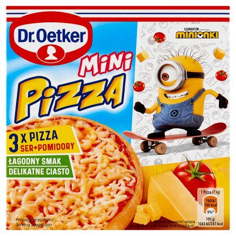 Pizza mini ser pomidor Minionki Dr.Oetker 3x73g widok 2