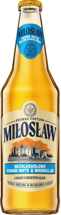 Piwo Miłosław yer mat&ma 0,5l alk do 0,5% but. zw. widok główny