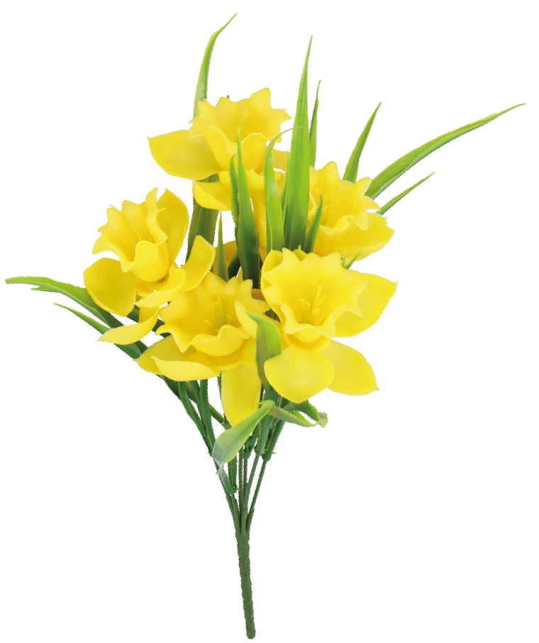 Bukiet gumowy żonkil 35cm WN26 widok główny
