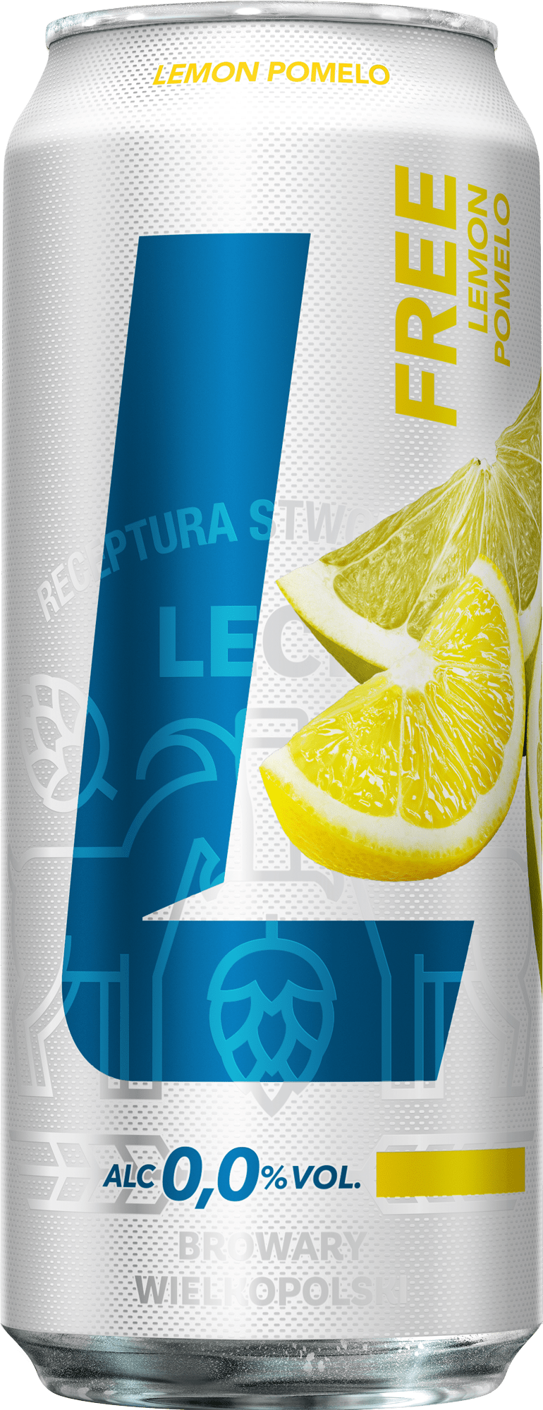 Piwo Lech Free cytryna pomelo 0,5l 0% puszka widok 1