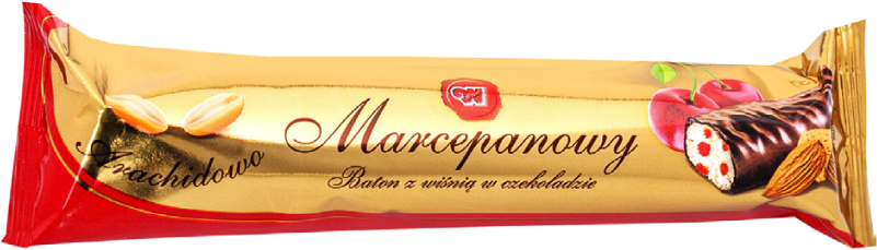 Baton arachidowo marcepanowy z wiśnią Wolność 90g widok główny 