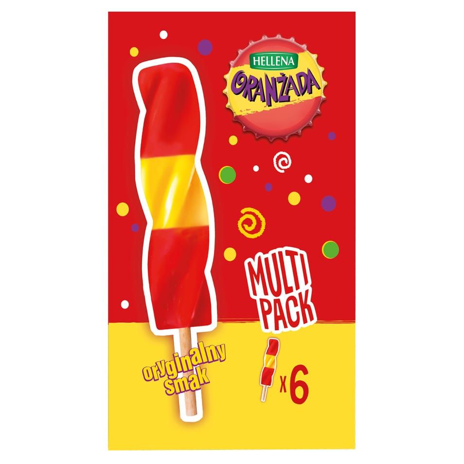 Lody multipack oranżada świder Hellena 6x65ml widok 1