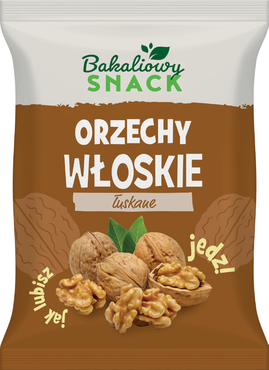 Orzechy włoskie łuskane Bakaliowy Snack 200g widok 1