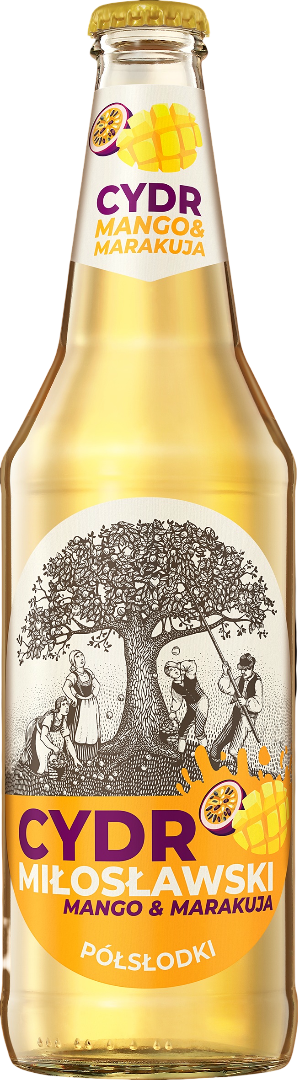 Cydr Ps Miłosławski mango mara 0,5l 4,5% but. zw. widok 1