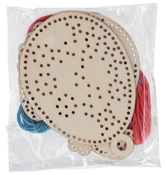 Zestaw kreatywny drewniane wyplatanki WN26 widok 1