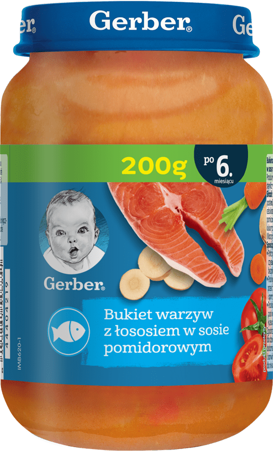 Danie bukiet warzyw z łos w sosie pom Gerber 200g widok 1