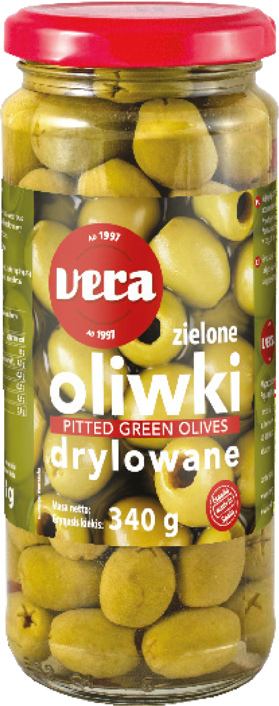 Oliwki zielone drylowane Vera 340/163g widok główny