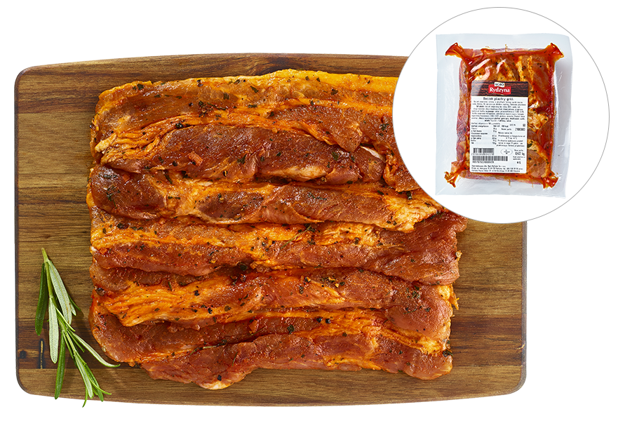 Boczek plastry grill widok główny 