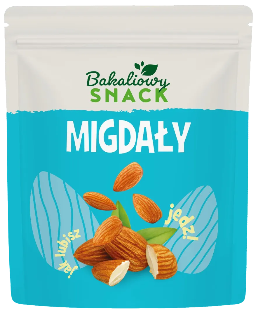 Migdały łuskane Bakaliowy Snack 200g widok główny