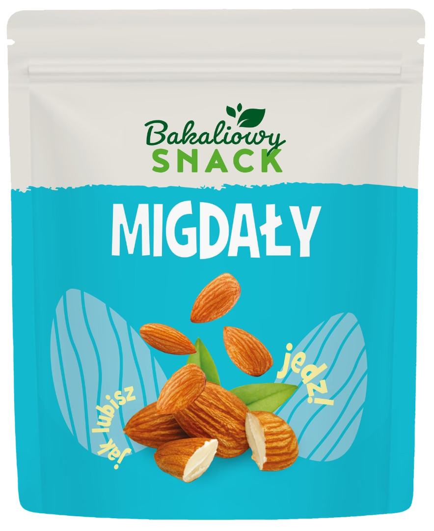 Migdały łuskane Bakaliowy Snack 200g widok główny