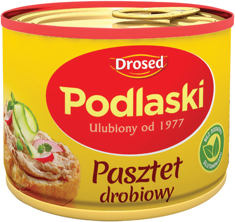 Pasztet drobiowy podlaski Drosed 195g widok główny 