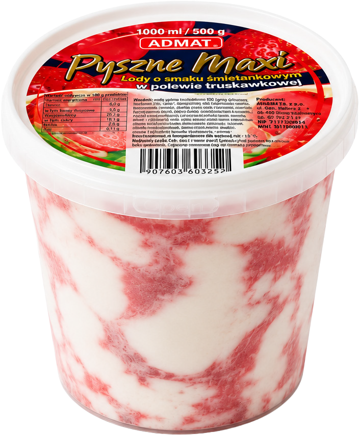 Lody pyszne maxi śmiet. z wiś/trusk Admat 1l widok 2