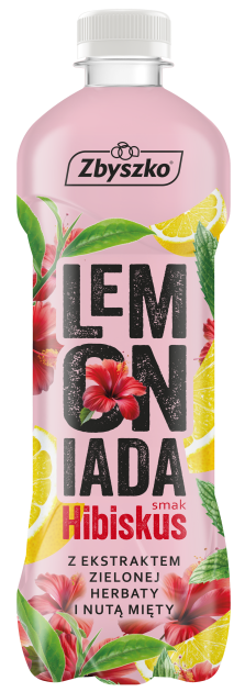 Lemoniada niegaz. hibiskus Zbyszko 0,555l widok główny 