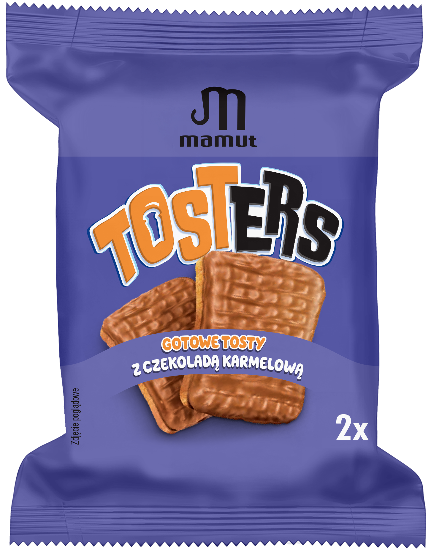 Tosty z czekoladą karmelową Tosters Mamut 36g widok 1