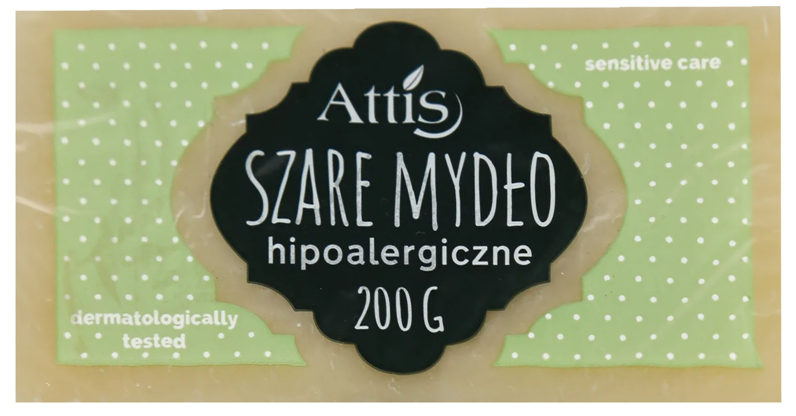 Mydło w kostce hipoalergiczne szare Attis 200g widok 1