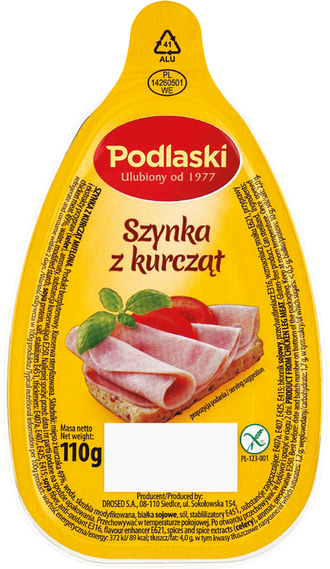 Szynka z kurcząt mielona Drosed 110g widok 1