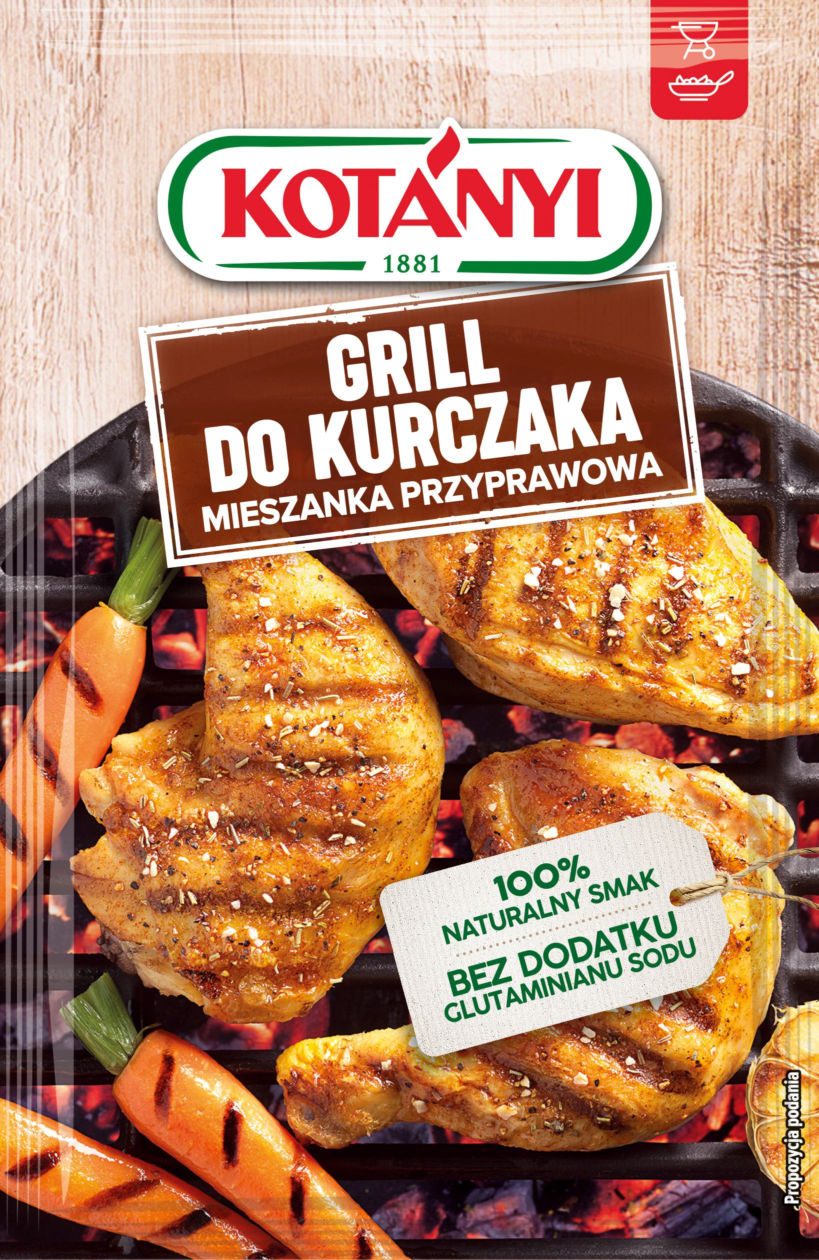 Przyprawa do kurczaka grill Kotanyi 30g widok 1