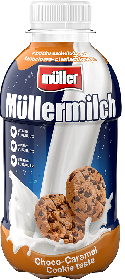Mleko pistacja kok/karme cias Mullermilch 400g mix widok 2
