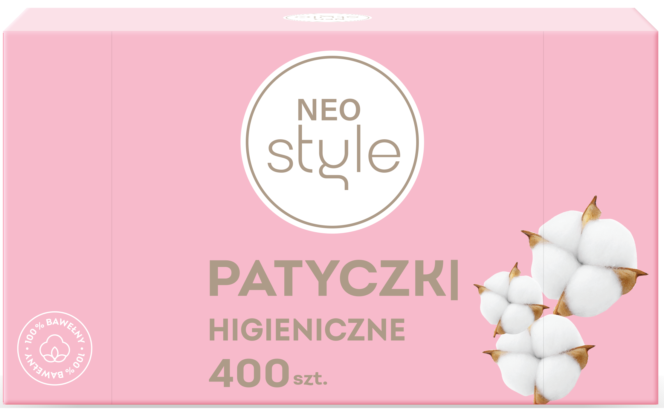 Patyczki higieniczne Neo Style 400szt widok 1