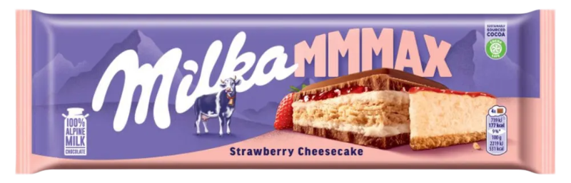 Czekolada strawberry cheesecake Milka 300g widok 1